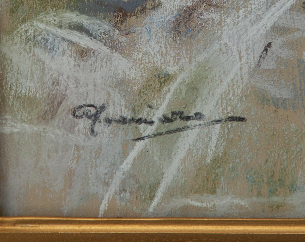 Giuseppe Casciaro: Neve lungo il fiume