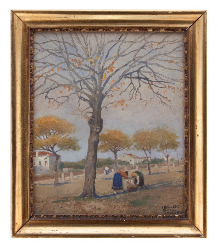 Vittore Zanetti Zilla : Studio d'albero a Cervia, 1939 